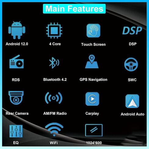 ستيريو راديو سيارة اندرويد 12 لسيارة مازدا 3 2010-2013، تشغيل لاسلكي بنظام اندرويد تلقائي ونظام تحديد المواقع GPS وشاشة IPS 9 انش وبلوتوث وتحكم في عجلة القيادة وراديو اف ام وايه ام وواي فاي 2+32GB in Kuwait