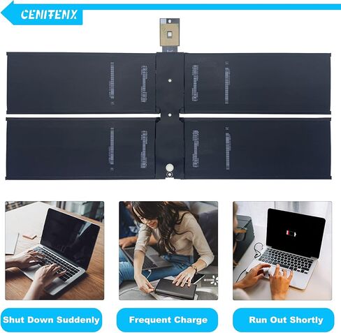 استبدال بطارية CENIFENX G3HTA036H DYNK01 لجهاز Microsoft Surface Laptop 1 وبطارية Surface Laptop 2، موديل 1769 13.5 بوصة 45.2Wh، 7.57V، 5970mAh (ليس لجهاز Surface Laptop 2 Gen Model 1782 13.5 بوصة) in Kuwait