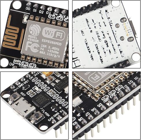 10PCS ESP8266 ESP-12F Development Board Internet NodeMCU WiFi Serial Wireless Module NodeMCU-12F CP2102 Based on ESP8266 WiFi Module for motherbord IDE/Micropython in Kuwait
