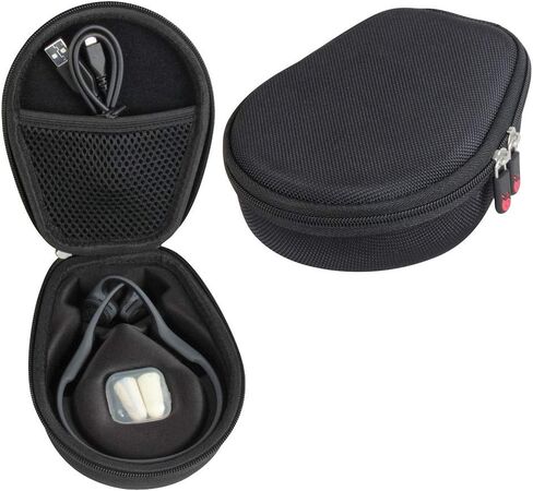 Hermitshell Case for AfterShokz Trekz Air/AfterShokz Aeropex/Titanium Mini/Shokz OpenRun Pro/SHOKZ OpenRun Pro 2 Open Ear Wireless Bone Conduction Headphones AS650 / AS800 (Black) in Kuwait