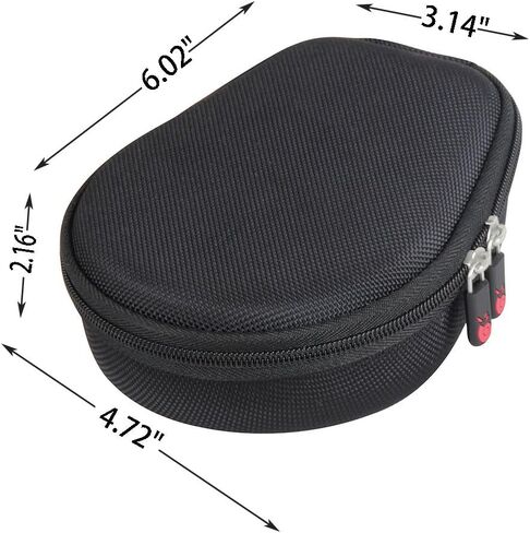 Hermitshell Case for AfterShokz Trekz Air/AfterShokz Aeropex/Titanium Mini/Shokz OpenRun Pro/SHOKZ OpenRun Pro 2 Open Ear Wireless Bone Conduction Headphones AS650 / AS800 (Black) in Kuwait