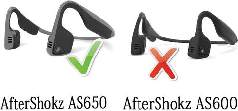 Hermitshell Case for AfterShokz Trekz Air/AfterShokz Aeropex/Titanium Mini/Shokz OpenRun Pro/SHOKZ OpenRun Pro 2 Open Ear Wireless Bone Conduction Headphones AS650 / AS800 (Black) in Kuwait