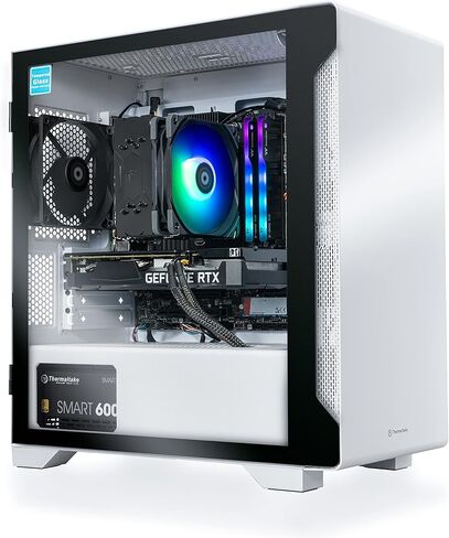 Thermaltake LCGS Quartz i460T R4 Gaming Desktop (Intel Core™ i5-13400F, ToughRam DDR4 3600Mhz 16GB RGB Memory, NVIDIA GeForce® RTX 4060 Ti, 1TB NVMe M.2, Windows 11) S2QT-B66R-46T-LCS in Kuwait