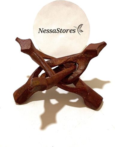 NessaStores - حامل خشبي ثلاثي القوائم منحوت 4 بوصة #JC-045 (8 قطع) in Kuwait