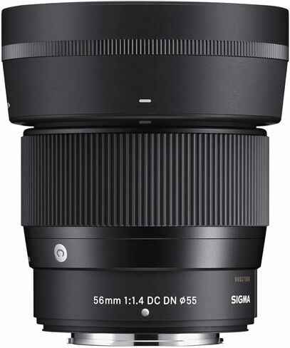 عدسة سيجما 56 مم f/1.4 DC DN المعاصرة لـ Fujifilm X، حزمة مع طقم فلتر 55 مم، ظل عدسة مرن، حقيبة عدسة، منظف العدسات، مجموعة التنظيف، مجموعة برامج الكمبيوتر، حزام حبال NS-3 in Kuwait