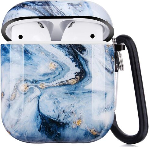 Airpods Case - LitoDream Camo Protective Hard Case Cover Skin Portable & Shockproof Women Girls Men with Keychain for Apple Airpods 2/1 Charging Case (Camouflage, Matted Surface) in Kuwait