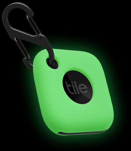 Geiomoo Silicone Case Compatible with Tile Mate 2022, Protective Cover with Carabiner (Luminous Green) in Saudi Arabia