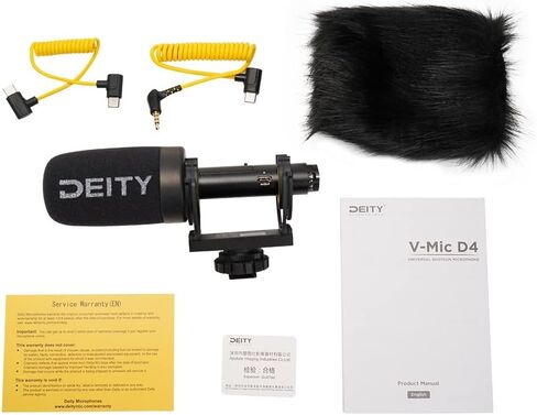 Deity ميكروفون V-Mic D4، ميكروفونات فيديو احترافية للكاميرا الخارجية، ميكروفون بندقية مع حامل للصدمات يدعم إخراج USB-C الرقمي لأجهزة الكمبيوتر ومسجلات الكاميرات والهواتف الذكية وأجهزة الكمبيوتر المحمولة والأجهزة اللوحية in Kuwait