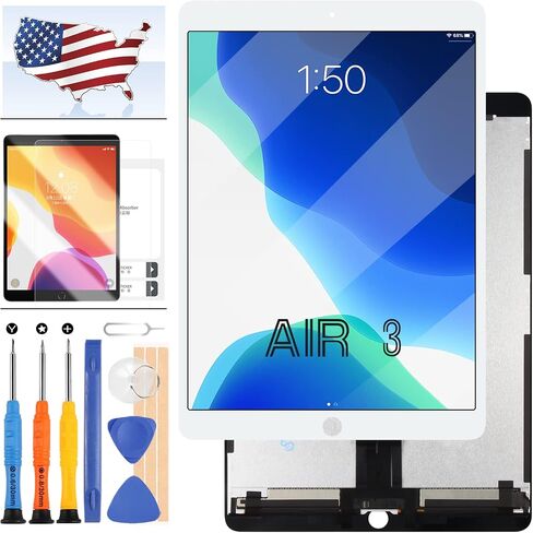 LCD Screen for iPad Air 3 Screen Replacement for iPAD Air 3rd Gen 2019 LCD Display Touch Glass Digitizer Assembly A2152 A2123 A2154 A2152 Tablet Repair Kit (No HomeButton) (Black) in Saudi Arabia