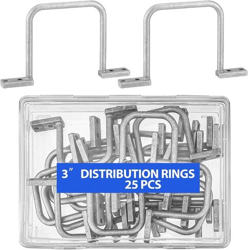 Yaocom 50 Pcs 5 Inch Cable Management D Ring Aluminum Distribution Ring in Kuwait