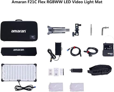 ابوتشر بساط اضاءة فيديو LED مرن F21c 100 واط RGBWW مع شبكة هوني كومب من اماران، ثنائي اللون 2500 كلفن الى 7500 كلفن يدعم دي ام اكس سيدوس لينك التحكم في التطبيق in Saudi Arabia