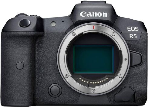Canon EOS R5 Mirrorless Digital Camera (Body Only) (4147C002) + 64GB Memory Card + Case + Corel Photo Software + 2 x LPE6 Battery + External Charger + Card Reader + Light + HDMI Cable + More (Renewed) in Saudi Arabia