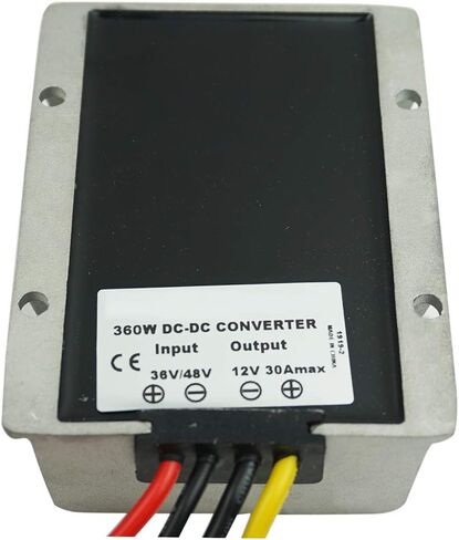 منظم محول Proshopping Golf Cart DC، 36V 48V يتدرج إلى 12V 20A 240W مخفض الجهد الكهربي، DC/DC وحدة إمداد الطاقة محول باك، مقاوم للماء - لعربة الجولف، سيارة النادي، الرافعات الشوكية، السيارة in Kuwait