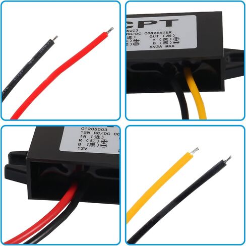 DIANN 12V to 5V 3A 15W Buck Converter Module - DC to DC Regulator Car Power Converter with Wire Interface in Kuwait