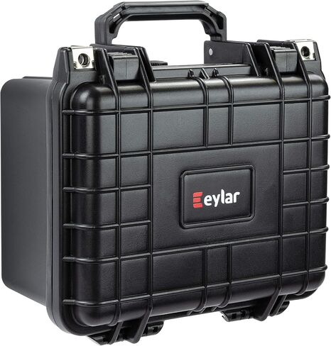 Eylar Small 10.62" Deep Gear, Equipment, Hard Camera Case Waterproof with Foam (Black) TSA Standards in Saudi Arabia