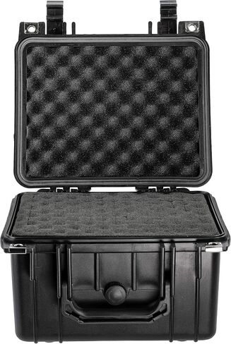 Eylar Small 10.62" Deep Gear, Equipment, Hard Camera Case Waterproof with Foam (Black) TSA Standards in Saudi Arabia