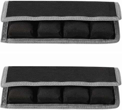 Meking DSLR Camera Battery Holder/Pouch/Case/Bag (4 Pocket) for AA Battery, LP-E6 LP-E8 LP-E10 LP-E12 Battery, EN-EL14 EN-EL15 Battery, NP-FW50 NP-F550 NP-FM500H Battery(2Pcs) in Kuwait