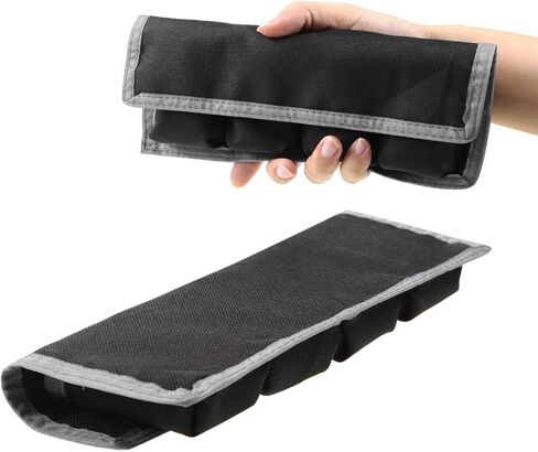 Meking DSLR Camera Battery Holder/Pouch/Case/Bag (4 Pocket) for AA Battery, LP-E6 LP-E8 LP-E10 LP-E12 Battery, EN-EL14 EN-EL15 Battery, NP-FW50 NP-F550 NP-FM500H Battery(2Pcs) in Kuwait