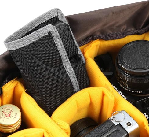 Meking DSLR Camera Battery Holder/Pouch/Case/Bag (4 Pocket) for AA Battery, LP-E6 LP-E8 LP-E10 LP-E12 Battery, EN-EL14 EN-EL15 Battery, NP-FW50 NP-F550 NP-FM500H Battery(2Pcs) in Kuwait