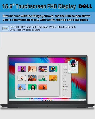 Dell Inspiron 3525 Business Laptop, 15.6 Inch FHD, AMD Ryzen 7 5825U, Windows 11 Pro, 64GB RAM, 2TB SSD, Wi-Fi, HDMI, Bluetooth, Type-C, Long Battery Life, Carbon Black in Saudi Arabia