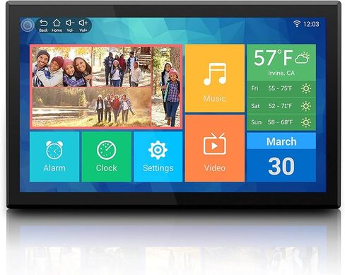 اطار صور رقمي عالي الدقة من اليوراتيك (AWDMPF117F) بشاشة لمس IPS LCD وذاكرة مدمجة 8GB (دقة 1920 × 1080)، يدعم الصور/الموسيقى/الفيديو، قابل للتركيب على الحائط in Saudi Arabia
