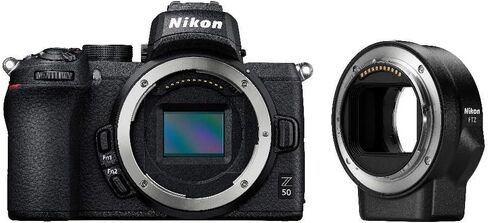 مجموعة كاميرا Nikon Z50 + Z DX مقاس 16-50 ملم بدون مرآة VOA050K001 (متجددة) in Saudi Arabia
