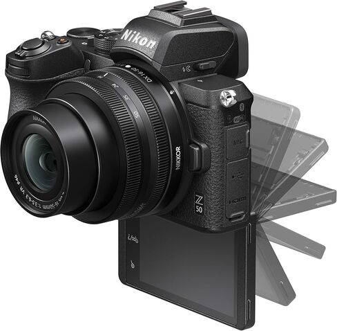 مجموعة كاميرا Nikon Z50 + Z DX مقاس 16-50 ملم بدون مرآة VOA050K001 (متجددة) in Saudi Arabia