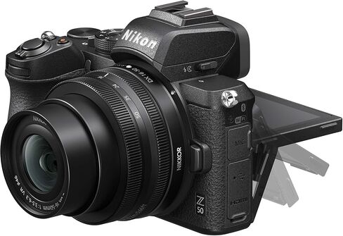 مجموعة كاميرا Nikon Z50 + Z DX مقاس 16-50 ملم بدون مرآة VOA050K001 (متجددة) in Saudi Arabia