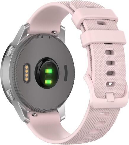 Anrir لساعة Garmin Vivoactive 4S، سوار سيليكون 18 ملم لـ Vivomove 3S 39 ملم/Venu 2S/Forerunner 255s، Fossil Women's Gen 6/5E 42 ملم، Fossil Q Venture Gen 4 HR، Fossil Women's Sport 41 ملم in Kuwait