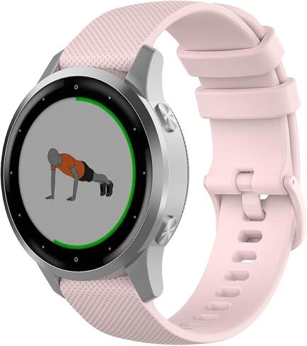 Anrir لساعة Garmin Vivoactive 4S، سوار سيليكون 18 ملم لـ Vivomove 3S 39 ملم/Venu 2S/Forerunner 255s، Fossil Women's Gen 6/5E 42 ملم، Fossil Q Venture Gen 4 HR، Fossil Women's Sport 41 ملم in Kuwait