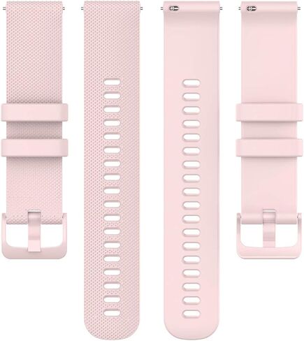Anrir لساعة Garmin Vivoactive 4S، سوار سيليكون 18 ملم لـ Vivomove 3S 39 ملم/Venu 2S/Forerunner 255s، Fossil Women's Gen 6/5E 42 ملم، Fossil Q Venture Gen 4 HR، Fossil Women's Sport 41 ملم in Kuwait