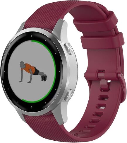 Anrir لساعة Garmin Vivoactive 4S، سوار سيليكون 18 ملم لـ Vivomove 3S 39 ملم/Venu 2S/Forerunner 255s، Fossil Women's Gen 6/5E 42 ملم، Fossil Q Venture Gen 4 HR، Fossil Women's Sport 41 ملم in Kuwait