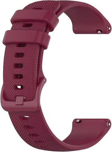 Anrir لساعة Garmin Vivoactive 4S، سوار سيليكون 18 ملم لـ Vivomove 3S 39 ملم/Venu 2S/Forerunner 255s، Fossil Women's Gen 6/5E 42 ملم، Fossil Q Venture Gen 4 HR، Fossil Women's Sport 41 ملم in Kuwait