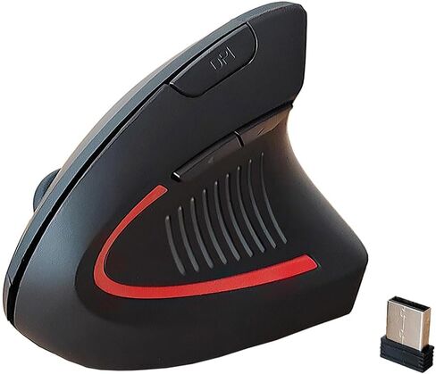 ماوس SUNGI المريح، ماوس عمودي لاسلكي 2.4G، ماوس بصري 800/1200 /1600 نقطة في البوصة، 6 أزرار للكمبيوتر المحمول، سطح المكتب، الكمبيوتر الشخصي، ماك بوك in Kuwait