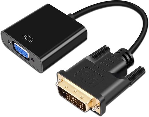 A-technology DVI-D to VGA Adapter Converter,DVI-D 24+1 Male to VGA to Female Adapter Cable,Supports 1080P for PC DVD Monitor HDTV Display(DVI to VGA Adapter) in Saudi Arabia