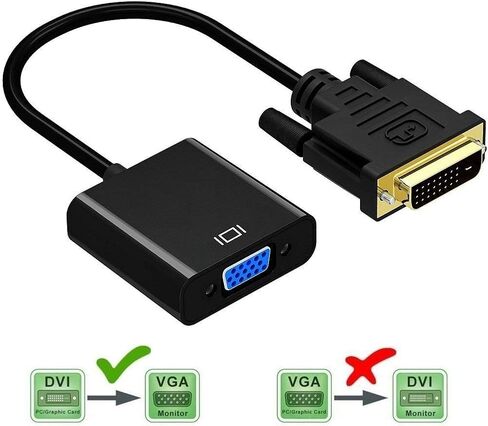 A-technology DVI-D to VGA Adapter Converter,DVI-D 24+1 Male to VGA to Female Adapter Cable,Supports 1080P for PC DVD Monitor HDTV Display(DVI to VGA Adapter) in Saudi Arabia
