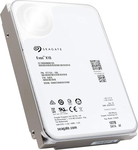 Seagate Enterprise سعة ST10000NM0096 10 تيرابايت 7200 دورة في الدقيقة SAS 12.0 جيجابايت/ثانية 256 ميجابايت محرك الأقراص الصلبة للمؤسسات (متجدد) in Kuwait