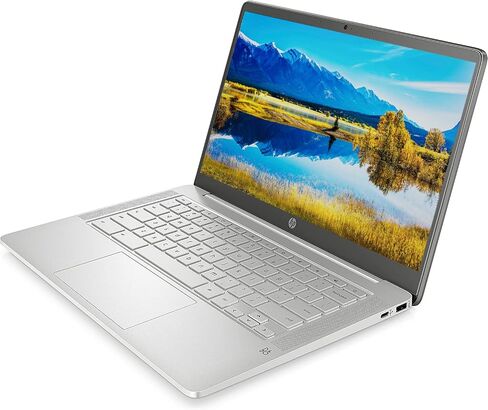 HP 2023 14" FHD IPS Chromebook, Intel Processor Up to 3.25GHz, 8GB Ram, 128GB SSD, 4K Graphics, Super-Fast 6th Gen WiFi, Dale Silver, Chrome OS (Renewed) (Dale Silver) in Saudi Arabia