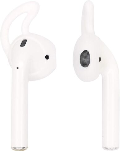ALXCD Ear Hook Ear Tips Compatible with Airpod, 2 Pairs Over-Ear Soft TPU Ear Hook & 2 Pairs in-Ear Silicone Ear Tips in 1 Set [Anti Slip][Anti Lost], Fit for Airpod Headphone 1+1+2S, White in Saudi Arabia