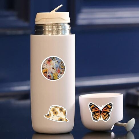 50 قطعة من الملصقات الكلاسيكية من UMOKOON - ملصقات مقاومة للماء للأطفال - ملصق جمالي لطيف من الفينيل لزجاجات المياه والكمبيوتر المحمول والهاتف والمراهقين والفتيات والبالغين in Kuwait