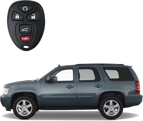 Remote Key Fob Control Replacement for 07-2016 GMC Acadia Yukon,07-2014 Chevy Tahoe Suburban Cadillac Escalade,09-2017 Chevrolet Traverse Enclave(OUC60270, OUC60221) 5btn 2 Pack in Kuwait
