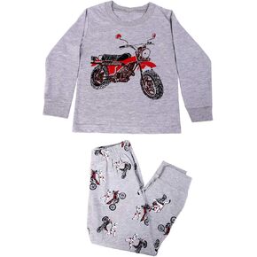 Aircraft Boys Long Pajamas Set 2 Piece Kids 100% Cotton Clothes in Saudi Arabia