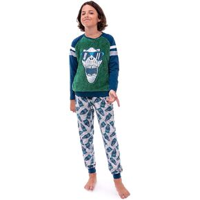 Sleep On It Boys Pajamas Set for Kids | Plush Fleece Sleepwear Top and Pajama Pant Set