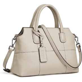 Kattee Genuine Leather Handbags for Women, Soft Hobo Satchel Shoulder Crossbody Bags Ladies Purses