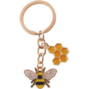 LUMILLION bee keychain，bee gifts，teacher keychain (Yellow) in Kuwait