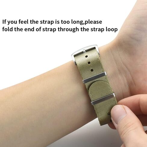 Military Ballistic Nylon Watch Strap - Seat Belt Choice of Color 20mm or 22mm for Men Women in Kuwait