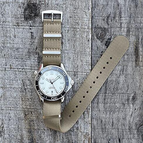 Military Ballistic Nylon Watch Strap - Seat Belt Choice of Color 20mm or 22mm for Men Women in Kuwait