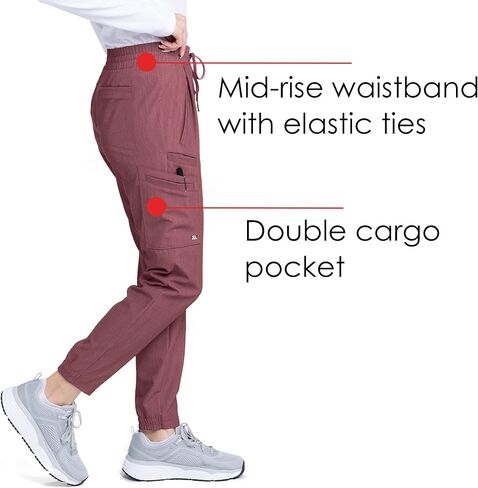 BARCO Grey's Anatomy Scrubs Signature - London Scrub Jogger for Women, Spandex Stretch Yoga Style Women's Scrub Pant in Saudi Arabia