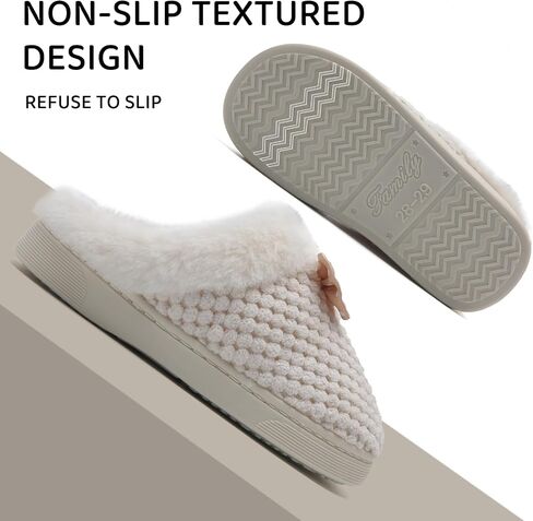 WateLves Girls Slippers Memory Foam Toddler Kids Comfort Wool-Like Plush Fleece Lined House Shoes for Indoor & Outdoor in Saudi Arabia