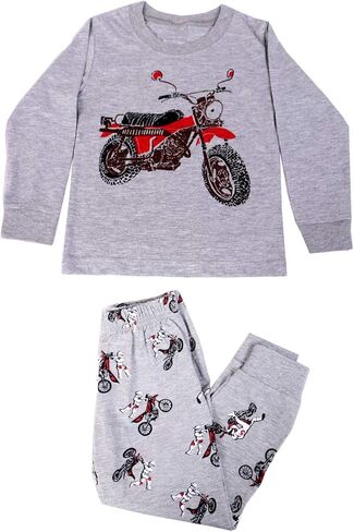 Aircraft Boys Long Pajamas Set 2 Piece Kids 100% Cotton Clothes in Saudi Arabia